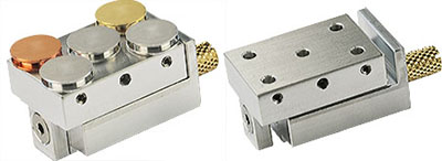 EM-Tec MV22 combined compact vise (0-22mm) plus multi pin stub holder, pin